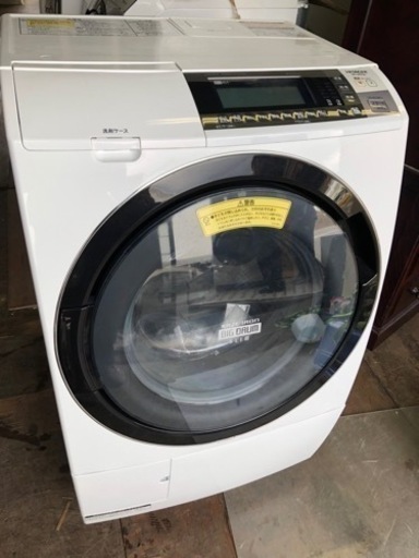 福岡市内配送設置無料　日立 HITACHI BD-S8700L-W [ビッグドラムスリム ななめ型ドラム式洗濯乾燥機（10.0kg） 左開き 自動お掃除搭載 ピュアホワイト]