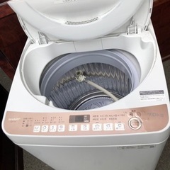 北九州市内配送無料 保証付き 2021年式7.0kg SHARP 全自動洗濯