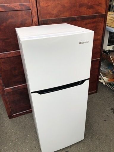 福岡市内配送無料　ハイセンス 【右開き】120L 2ドアノンフロン冷蔵庫 エディオンオリジナル ホワイト HR-B1201