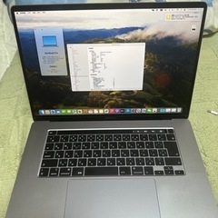 MacBook pro 16インチ2019 16+512gb