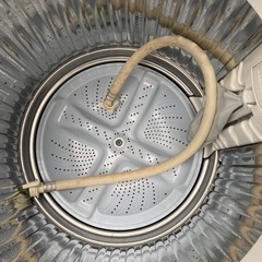 福岡市内配送設置無料　シャープ タテ型洗濯乾燥機 穴なし槽カビぎらい ブルー系 洗濯容量5.5kg ES-TG55L-A