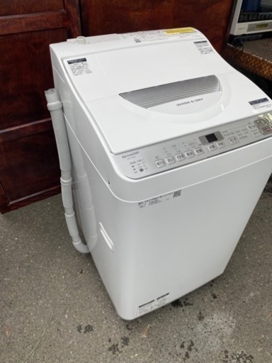 福岡市内配送設置無料　2019年式　ES-TX5C-S 縦型洗濯乾燥機 シルバー系 [洗濯5.5kg /乾燥3.5kg /ヒーター乾燥 /上開き]