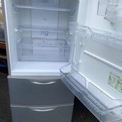 福岡市内配送無料　シール剥がします　AQR-271D-S 冷蔵庫 ブライトシルバー [3ドア /右開きタイプ /272L]