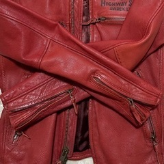 希少品avirex アビレックス プリントライダース レザージャケット Mサイズ