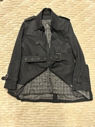 【極美品】バーバリーブラックレーベル　BURBERRY BLACK LABEL ☆ライナー付　襟裏チェック柄　トレンチコート