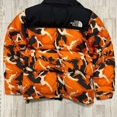 極美品　the north face ノースフェイス ノベルティーヌプシダウンジャケット　オレンジ色　Lサイズ