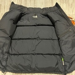 極美品　the north face ノースフェイス ノベルティーヌプシダウンジャケット　オレンジ色　Lサイズ