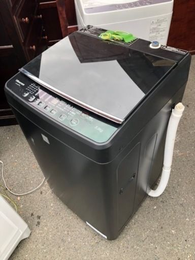 福岡市内配送設置無料　2020年式　ハイセンス 5．5kg全自動洗濯機 keyword マットブラック HW-G55E7KK