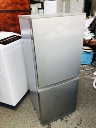 福岡市内配送無料　2020年式　AQR-13J-S 冷蔵庫 ブラッシュシルバー [2ドア /右開きタイプ /126L]