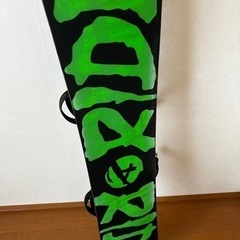 スノーボード板　ビンディング付き