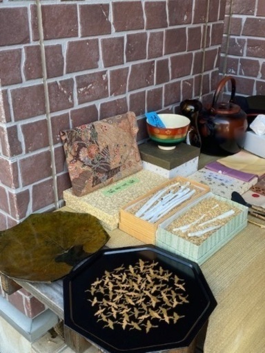 ② 茶道具色々纏めて検茶碗銅製やかん腰黒水注象彦漆器