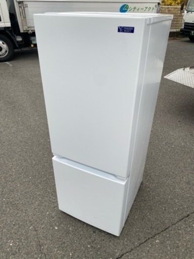 北九州市内配送無料　保証付き　２０１９年　YAMADASELECT(ヤマダセレクト） YRZF15G1 2ドア冷蔵庫 (156L・右開き) ホワイト