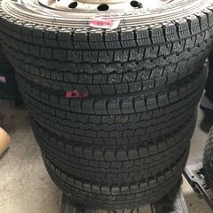 【40】145R12 6PR LT スタッドレスタイヤ	4本セット　2015	年製	ダンロップDUNLOP	WINTER MAX