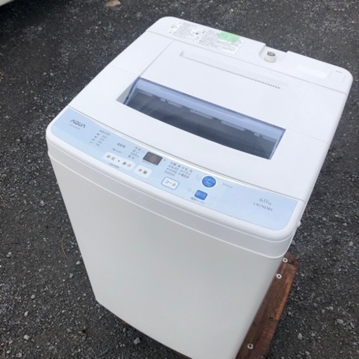 洗濯機　AQUOS AQE-S60D 6キロ　2016