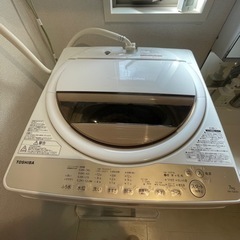 美品　値下げ　TOSHIBA 洗濯機　7kg AW-7G8(W)