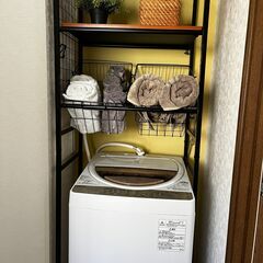 Laundry rack with baskets