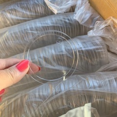 紙コップ 蓋 5000枚 定価24000円 透明フラット 直径71cm 透明フタ 日本