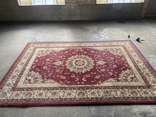 お洒落　インテリア　ペルシャ絨毯風　絨毯　中古　2000×2900 ガレージ　秘密基地