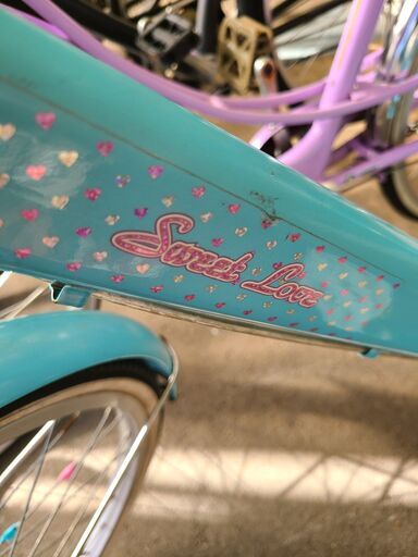 ★店頭にて試乗可★ J4113　キッズ自転車　sweet　love　ブルー　22インチ　 クリーニング、簡易メンテナンス済み【リユースのサカイ柏店】 中古自転車 　流山市 中古自転車 松戸市 中古自転車 我孫子市 中古自転車 船橋市 中古自転車 守谷市 中古自転車 取手市 中古自転車 ☆店頭にて試乗可☆ J4113 キッズ自転車 sweet love ブルー 22インチ