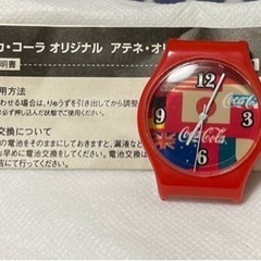 コカコーラ・アテネオリンピック腕時計非売品、コカコーラのコレクタ...