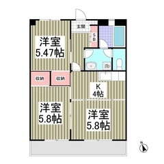 （（３Ｋ））💖東松山駅徒歩８分💖初期費用８万円パック💖審査が不安...