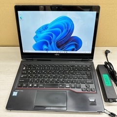 【ネット決済・配送可】360度回転 2in1PC FUJITSU...