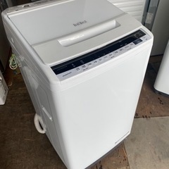 福岡市内配送設置無料 2019年式 日立 HITACHI BW-V70E W [全自動
