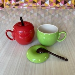 【✧美品✧】りんごの マグカップ スープカップ