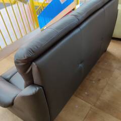 【愛品倶楽部柏店】近新家具 本革3Pハイバックソファ アーセナル