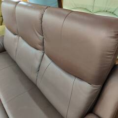 【愛品倶楽部柏店】近新家具 本革3Pハイバックソファ アーセナル