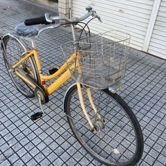 【27インチ自転車】アルベルト　ブリヂストン製❗️前後タイヤ、チューブ、サドル新品❗️スペアキーあり　若林自転車　膳所店　SALE中❗️