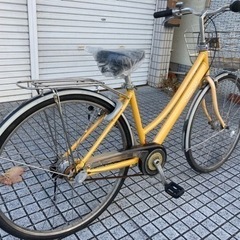 【27インチ自転車】アルベルト　ブリヂストン製❗️前後タイヤ、チューブ、サドル新品❗️スペアキーあり　若林自転車　膳所店　SALE中❗️