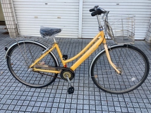 【27インチ自転車】アルベルト　ブリヂストン製❗️前後タイヤ、チューブ、サドル新品❗️スペアキーあり　若林自転車　膳所店　SALE中❗️