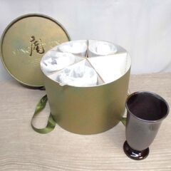 VINGT ET UN　庵　ビールグラス　5客セット　陶器カップ