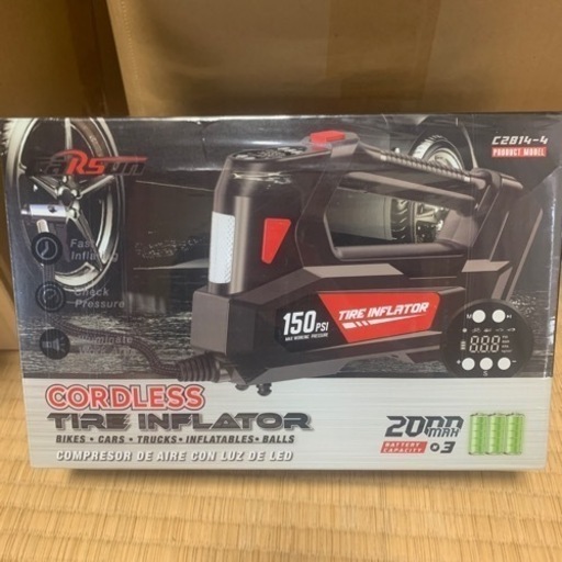 電動エアポンプ 150PSI 12V ワイヤレス車のインフレータコンプレッサーバッテリーポータブルハンドヘルドタイヤインフレータ自転車オートバイ