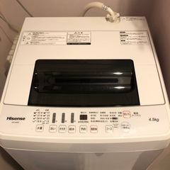洗濯機　使用できます。2019年製