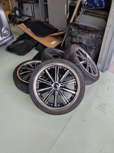 社外16㌅アルミホイール (sen) うるまの車のパーツの中古あげます  