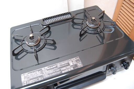 ガステーブル 都市ガス 2022年製 幅56cm 水なしグリル 左強火 パロマ