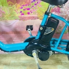 ❶5853子供乗せ電動アシスト自転車Panasonic20インチ良好バッテリー