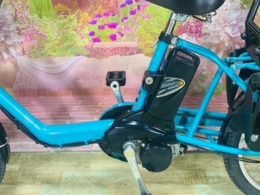 ❷5853子供乗せ電動アシスト自転車Panasonic20インチ良好バッテリー 