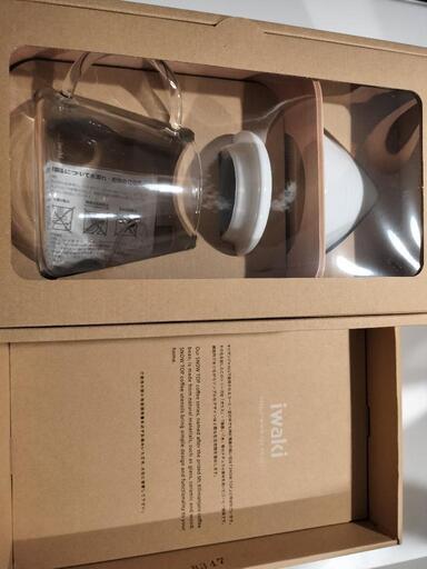 【新品未使用•おまけ付】iwaki コーヒーポット＆ドリッパーセット