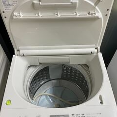 a)東芝 電気洗濯機 AW-TS75D7(W) 7.5kg 2019年 幅60cm奥行56.9