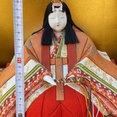 ◎最終お値下げしました‼️ 【断捨離中】伝統的工芸品 真多呂 作「古今人形 古代雛」木目込人形 雛人形 親王飾り 内裏雛 平飾り 三月飾り 日本人形 共箱・付属品（貝桶・燭台）・金屏風・黒塗台付 
