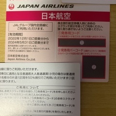 JAL 日本航空 株主優待 1枚 2024年5月31日迄