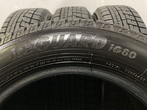 未走行に近い YOKOHAMA ice GUARD iG60 175/60R14 14インチ スタッドレス 4本 スターレット キューブ ストーリア等　(MTB409)クレジットカード QRコード決済可能 未走行に近い YOKOHAMA ice GUARD iG60 175/60R14 14インチ