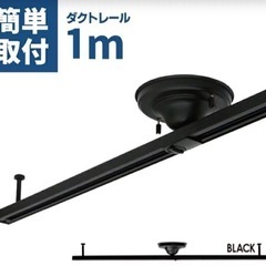 ダクトレール　ライティングレール　1m ブラック　黒　LUX-D...