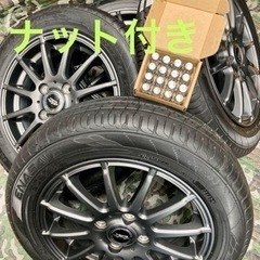 「商談中」⓲155/65R14新品ダンロップタイヤと中古ホイール...