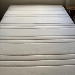 IKEA イケア　ダブルベッド　マットレス　フレーム　MANDAL