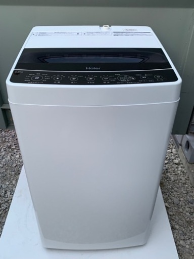 HAIER 洗濯機 2021年製 JW-C55D 5.5kg ホワイト/ブラック 一人暮らし 単身 学生