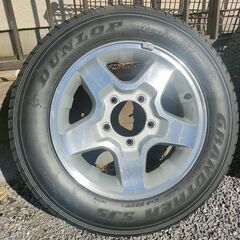 値下げ！ジムニーJB23アルミホイールセット４本DUNLOP GRANDTREK SJ5 175/80R16